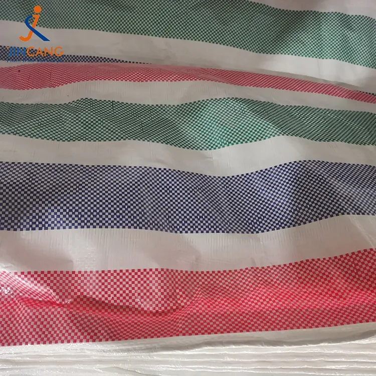 90 GSM Strip PE Presenningsrull