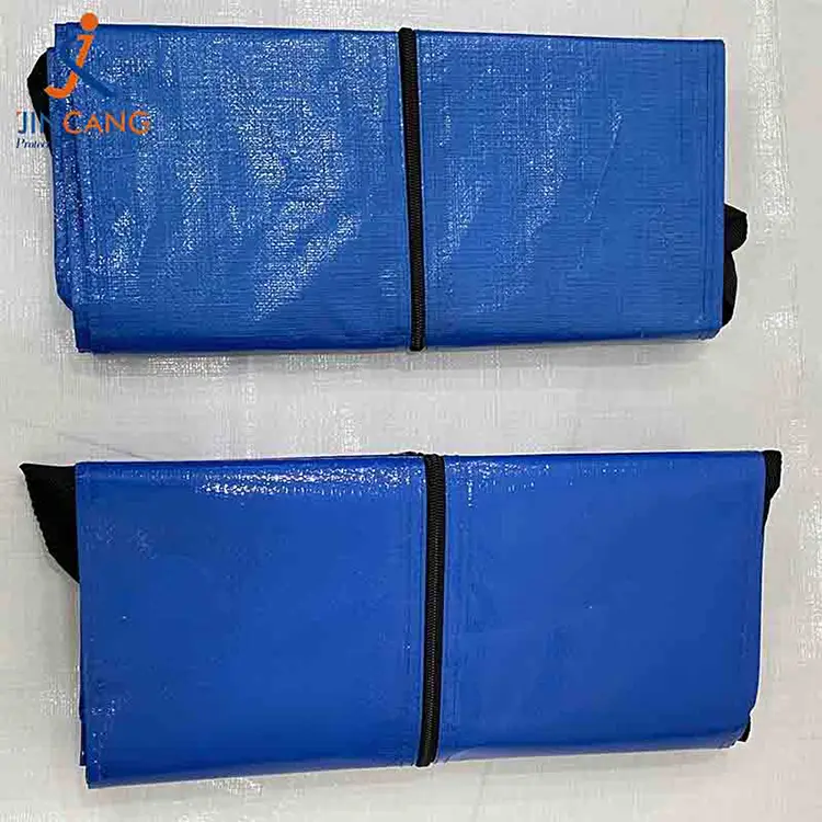 Supermarked sammenleggbar pp vevd bevegelig veske