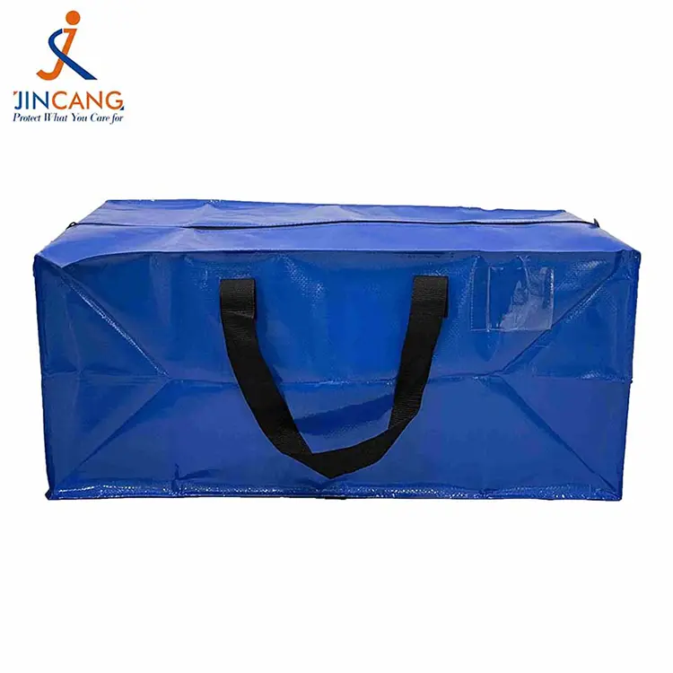 Supermarked sammenleggbar pp vevd bevegelig veske