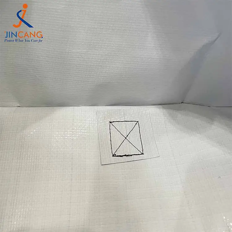 Supermarked sammenleggbar pp vevd bevegelig veske