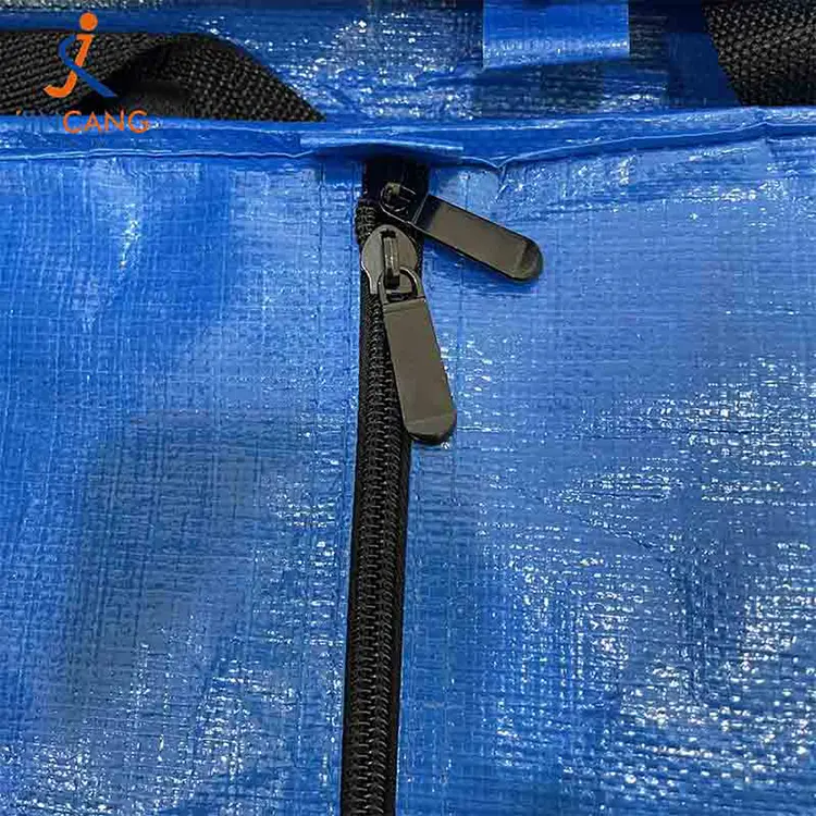 Supermarked sammenleggbar pp vevd bevegelig veske