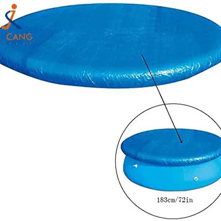 Sølvblå svømmebassengdeksel