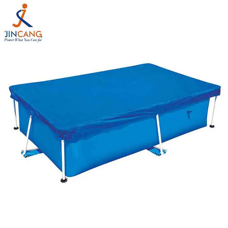 Sølvblå svømmebassengdeksel